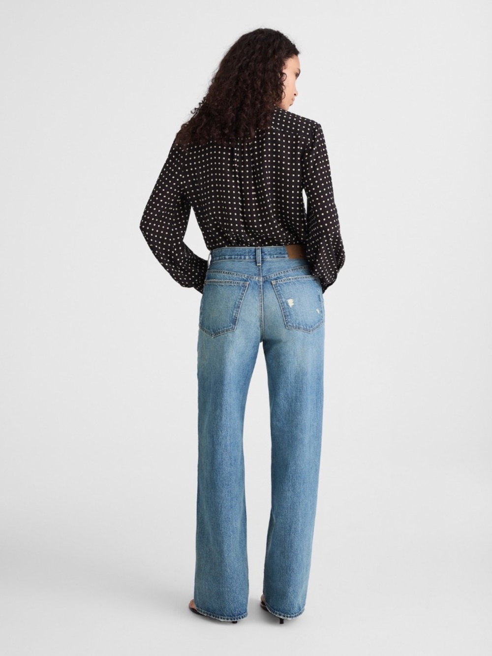 NWT Madewell low slung baggy full length inseam jeans - Picture 4 of 16